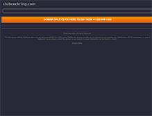 Tablet Screenshot of clubcockring.com